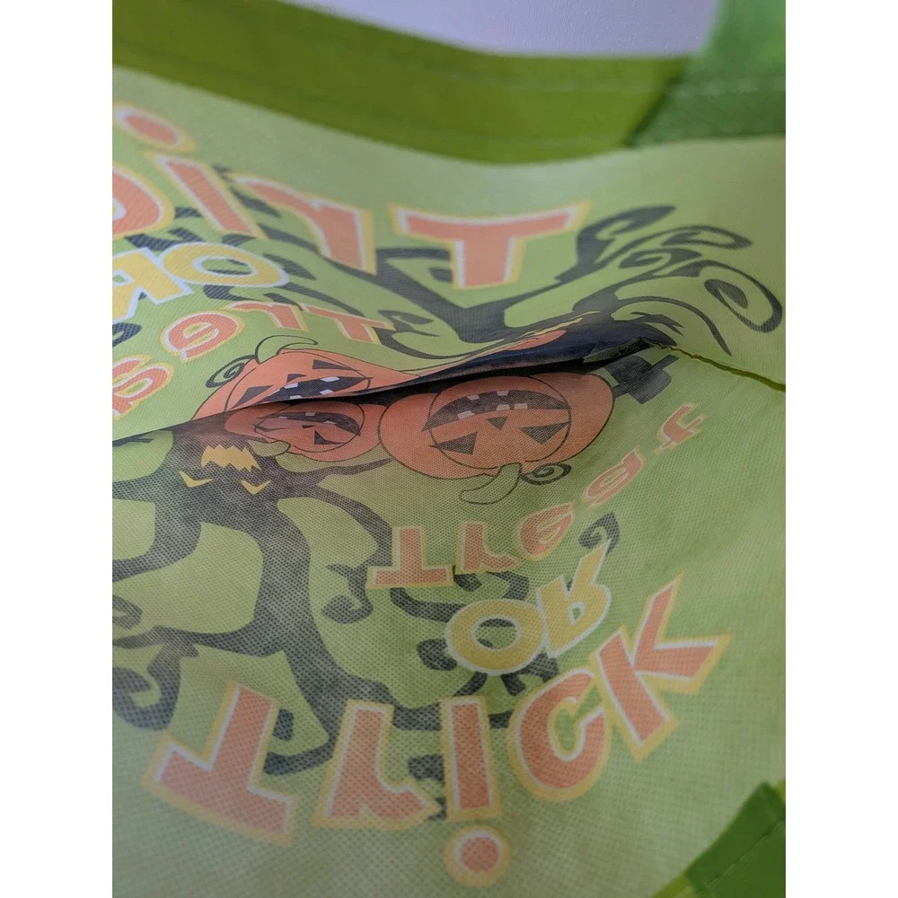 Halloween 7 Trick or Treat Reusable Bags Lot Pumpkin Skull Spider Totes NEW